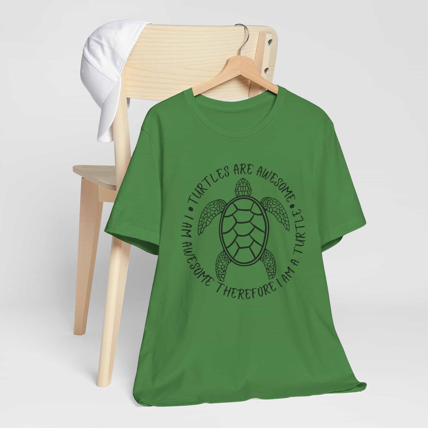 Turtles Are Awesome Therefore I Am A Turtle Funny Beach Unisex T-Shirt