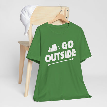 Go Outside Outdoors Hiking Camping Funny Unisex T-Shirt
