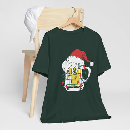 Christmas Beer And Lights Funny Unisex T-Shirt