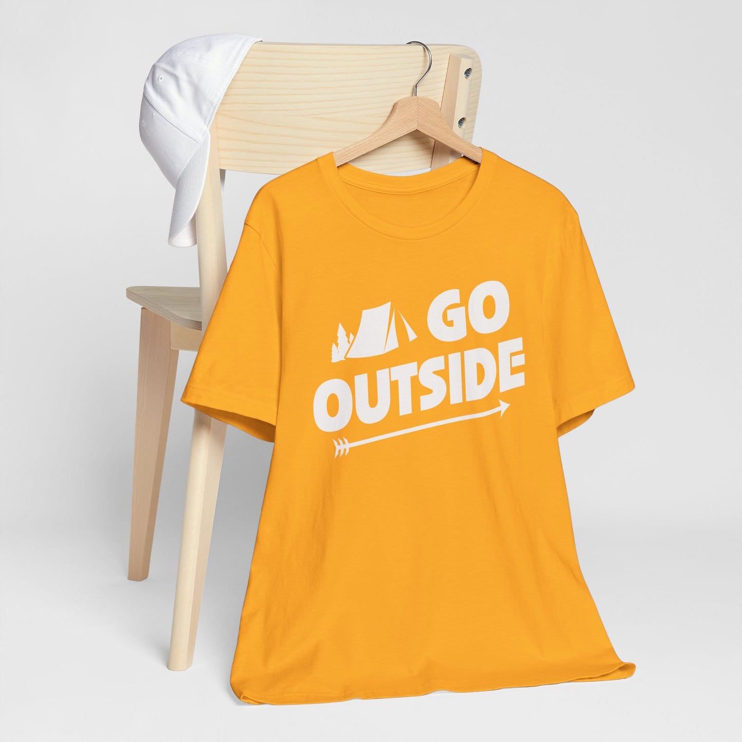 Go Outside Outdoors Hiking Camping Funny Unisex T-Shirt