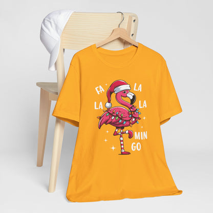 Fa La La-Mingo Funny Flamingo Unisex Christmas T-Shirt