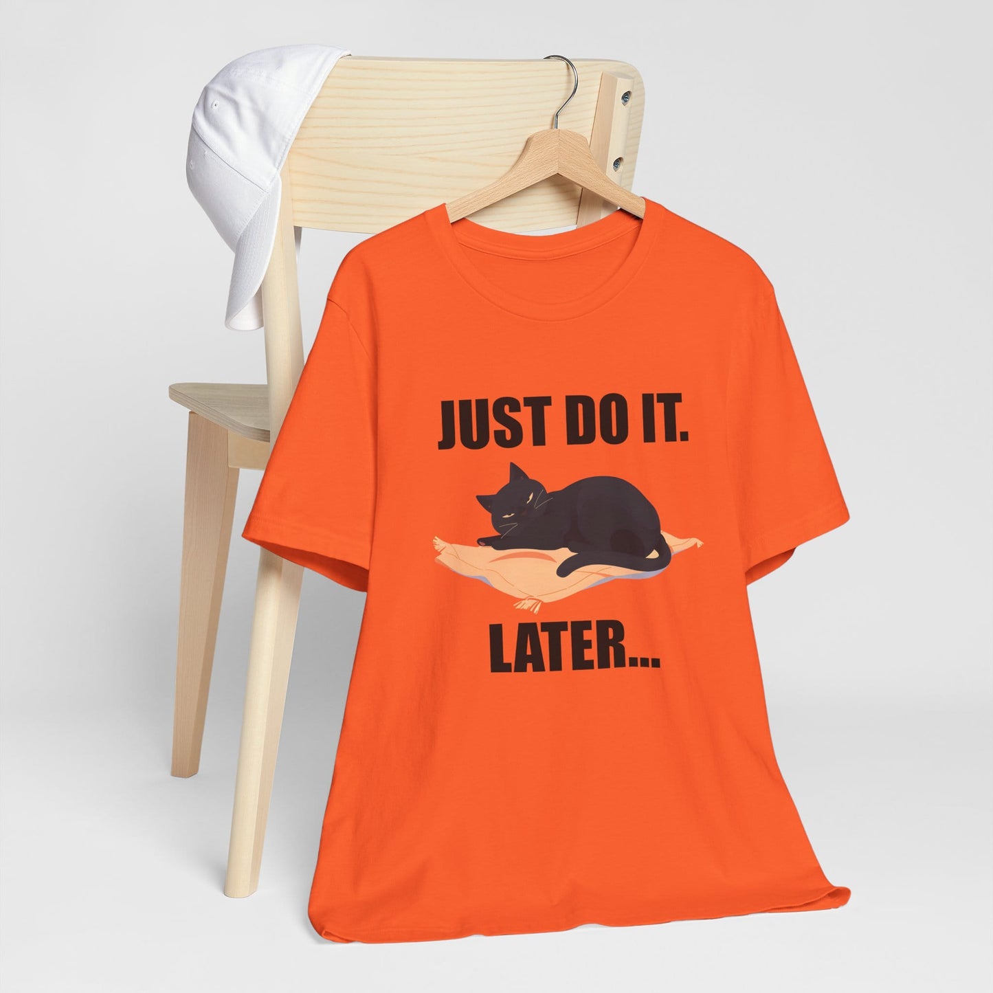 Just Do It Later Funny Cat Unisex T-Shirt
