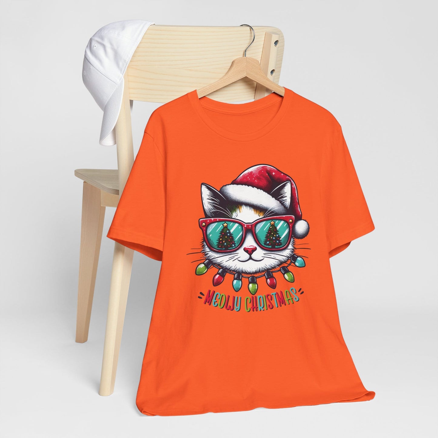 Meowy Christmas Funny Cool Cat Unisex T-Shirt