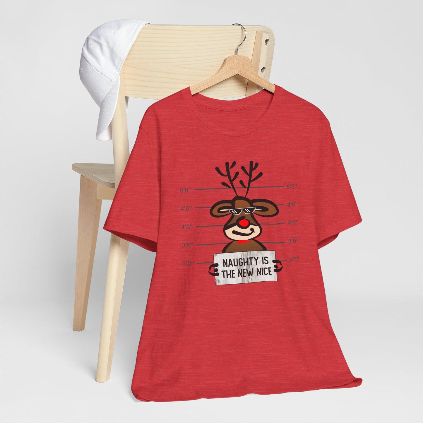 Reindeer Naughty Is The New Nice Funny Christmas Unisex T-Shirt