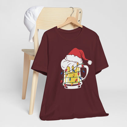 Christmas Beer And Lights Funny Unisex T-Shirt