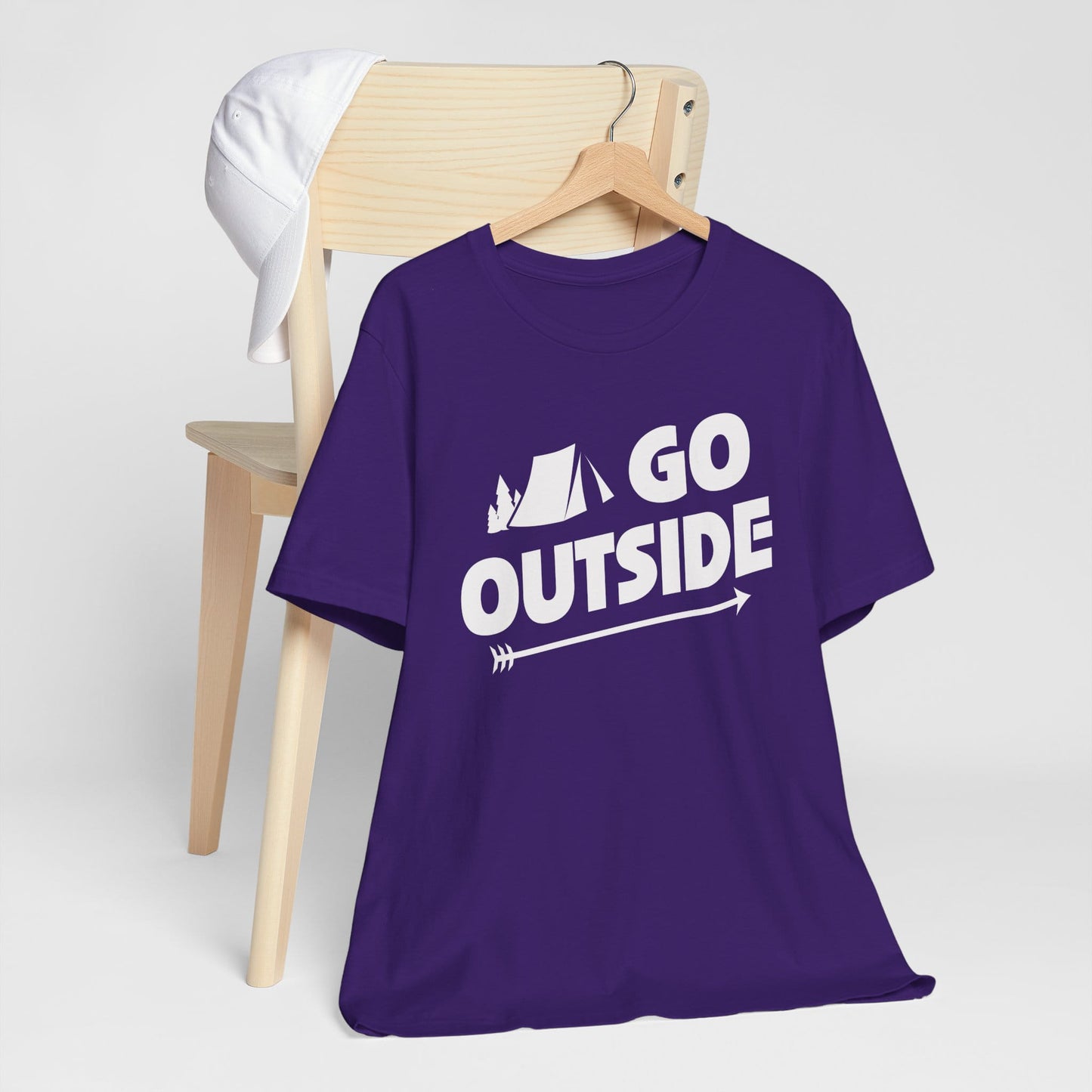 Go Outside Outdoors Hiking Camping Funny Unisex T-Shirt