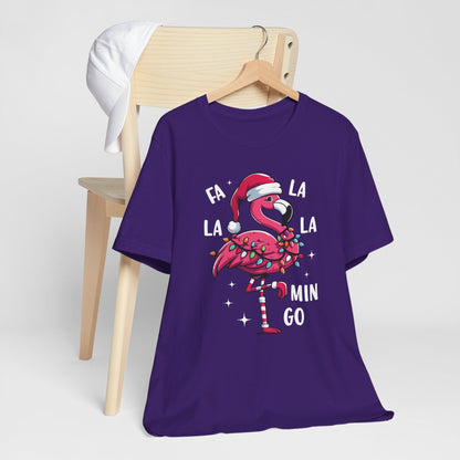 Fa La La-Mingo Funny Flamingo Unisex Christmas T-Shirt