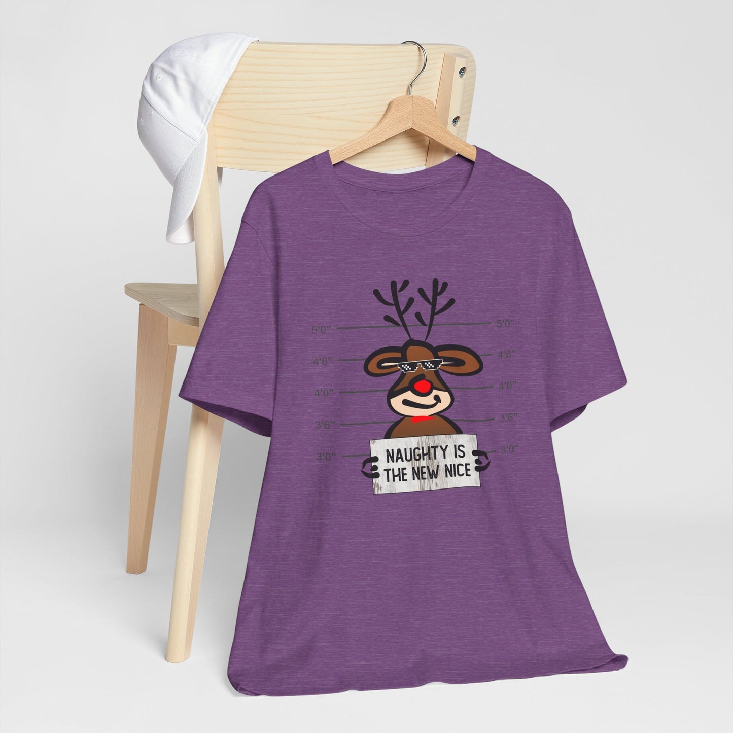 Reindeer Naughty Is The New Nice Funny Christmas Unisex T-Shirt