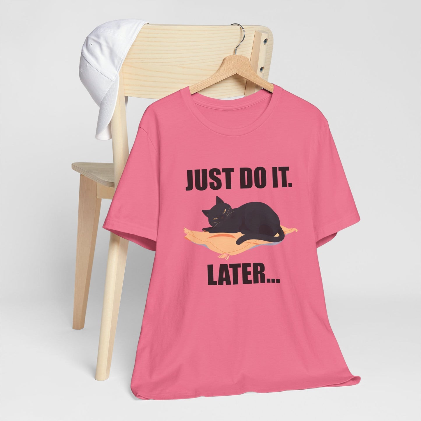 Just Do It Later Funny Cat Unisex T-Shirt