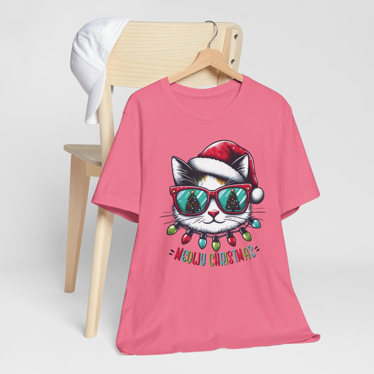 Meowy Christmas Funny Cool Cat Unisex T-Shirt