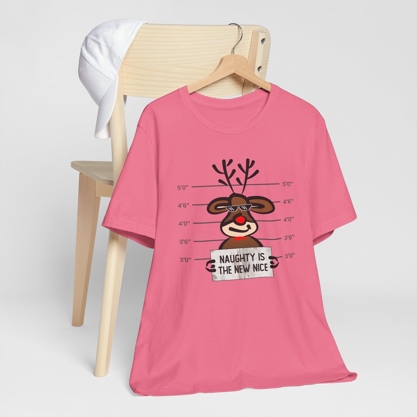 Reindeer Naughty Is The New Nice Funny Christmas Unisex T-Shirt