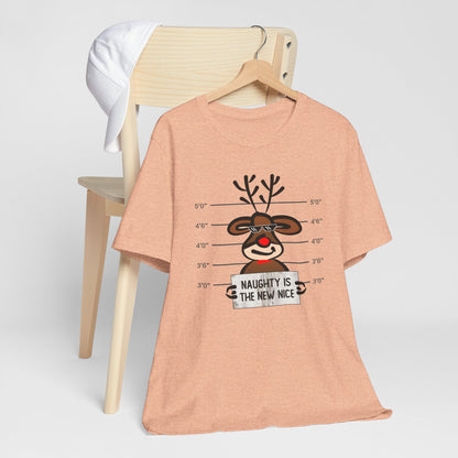 Reindeer Naughty Is The New Nice Funny Christmas Unisex T-Shirt