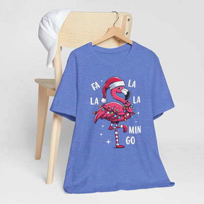 Fa La La-Mingo Funny Flamingo Unisex Christmas T-Shirt