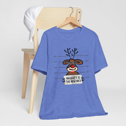 Reindeer Naughty Is The New Nice Funny Christmas Unisex T-Shirt