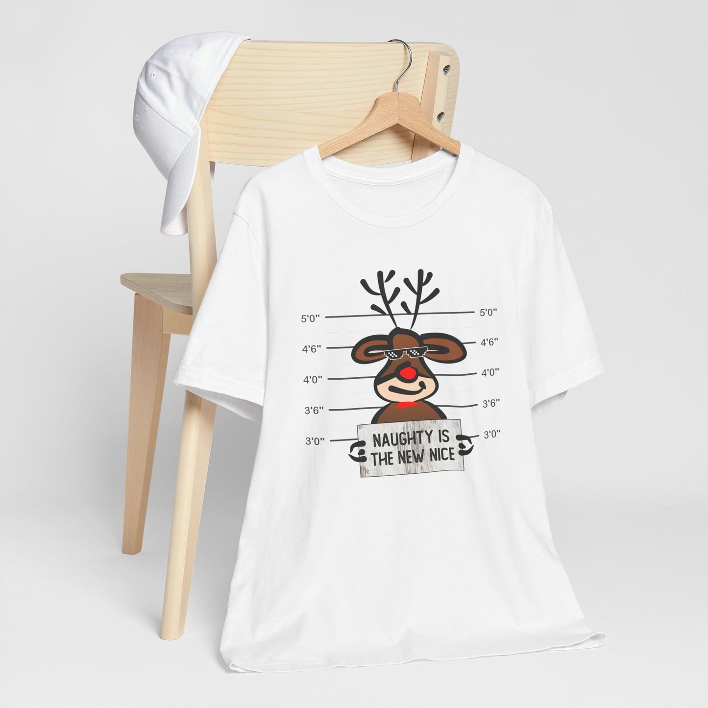 Reindeer Naughty Is The New Nice Funny Christmas Unisex T-Shirt