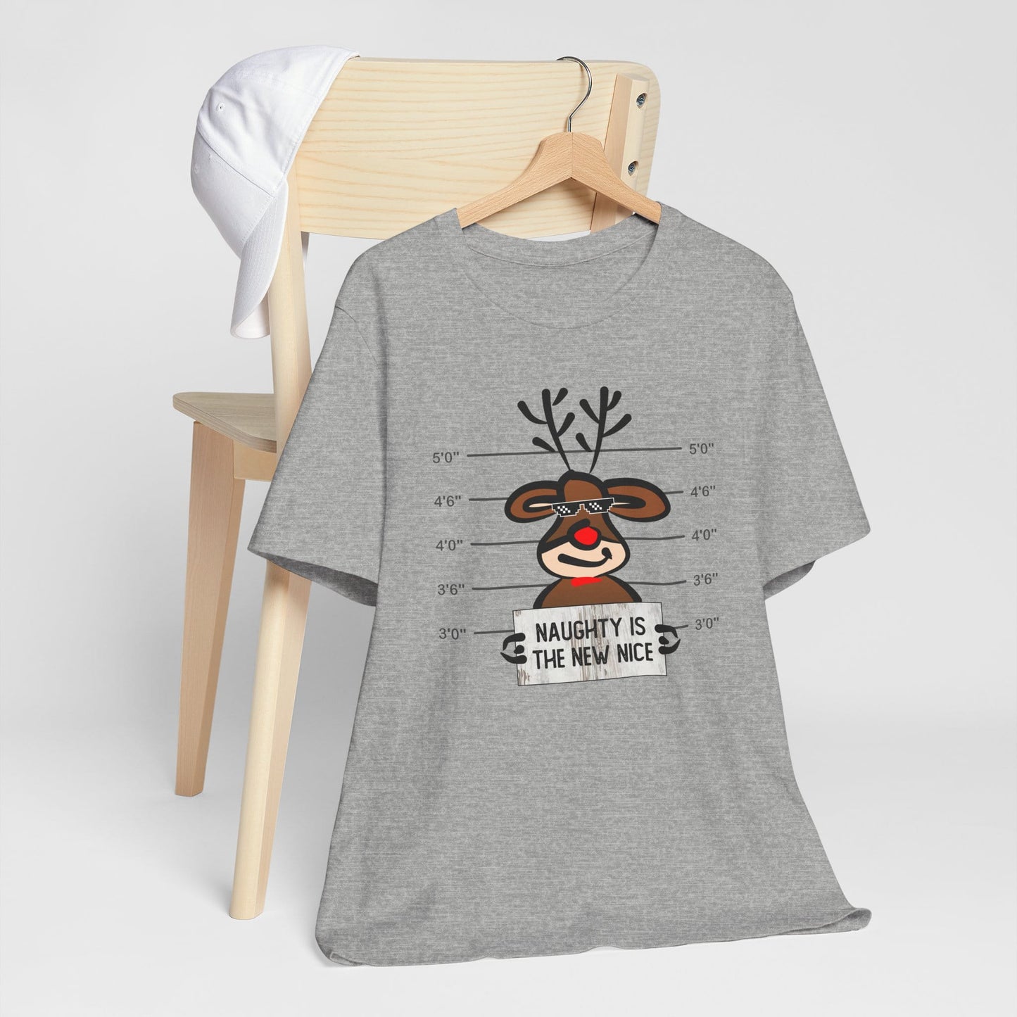 Reindeer Naughty Is The New Nice Funny Christmas Unisex T-Shirt