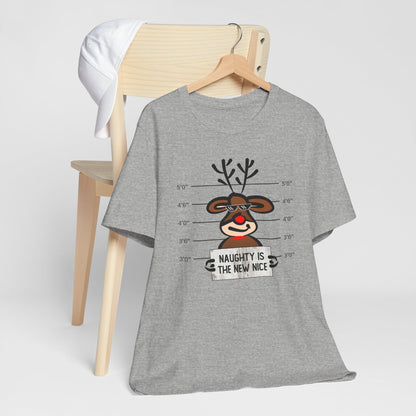 Reindeer Naughty Is The New Nice Funny Christmas Unisex T-Shirt