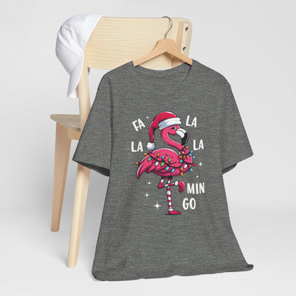 Fa La La-Mingo Funny Flamingo Unisex Christmas T-Shirt