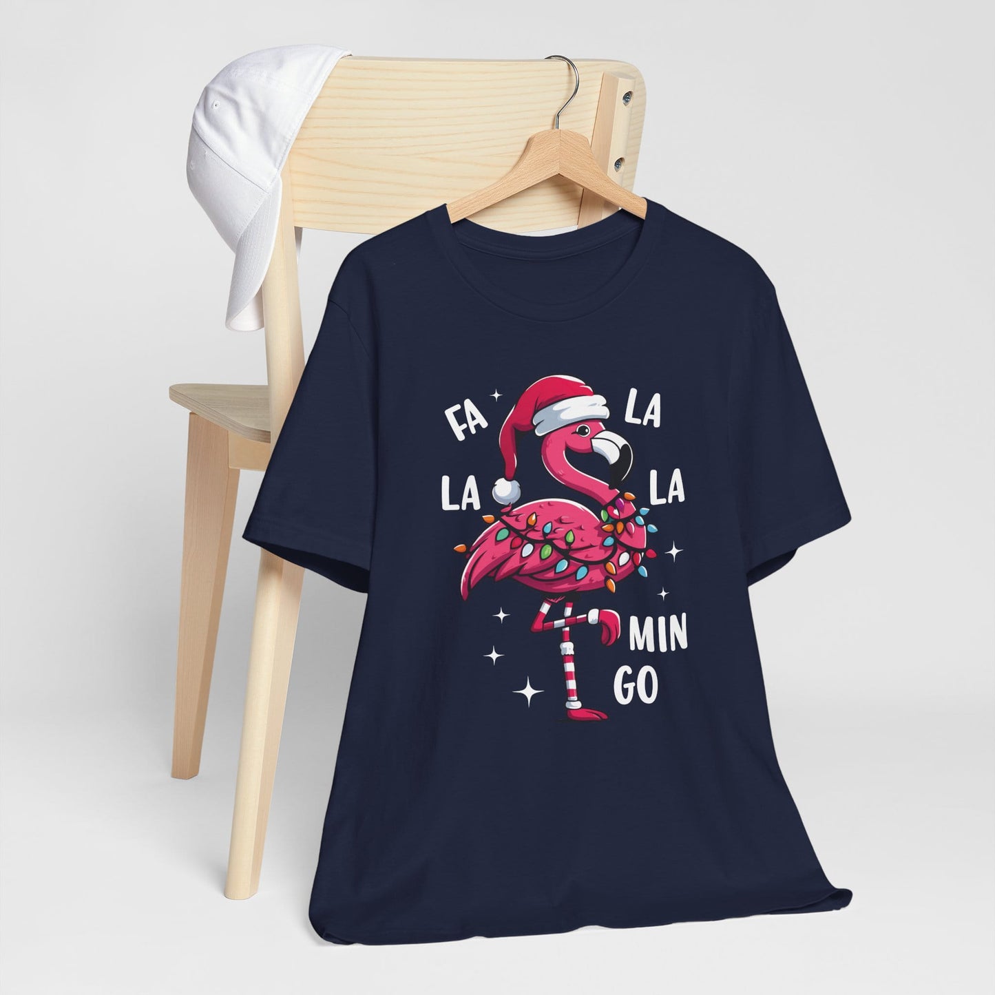 Fa La La-Mingo Funny Flamingo Unisex Christmas T-Shirt
