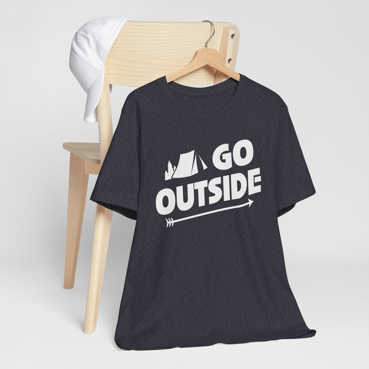 Go Outside Outdoors Hiking Camping Funny Unisex T-Shirt