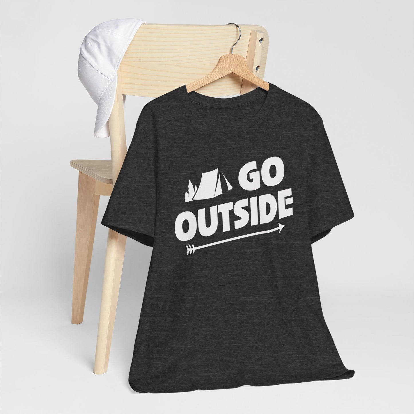 Go Outside Outdoors Hiking Camping Funny Unisex T-Shirt