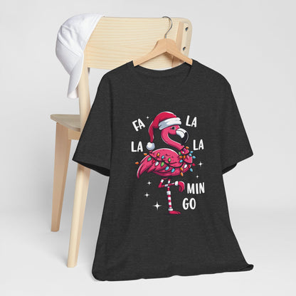 Fa La La-Mingo Funny Flamingo Unisex Christmas T-Shirt
