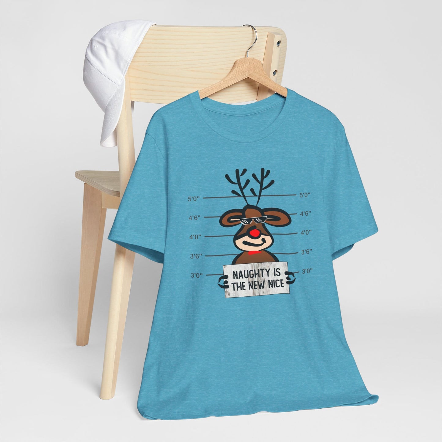 Reindeer Naughty Is The New Nice Funny Christmas Unisex T-Shirt