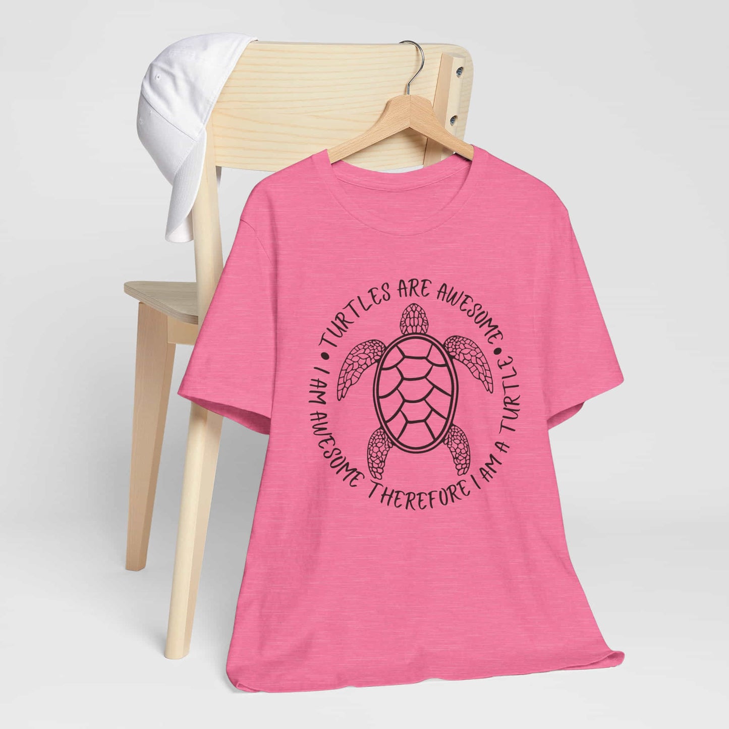 Turtles Are Awesome Therefore I Am A Turtle Funny Beach Unisex T-Shirt