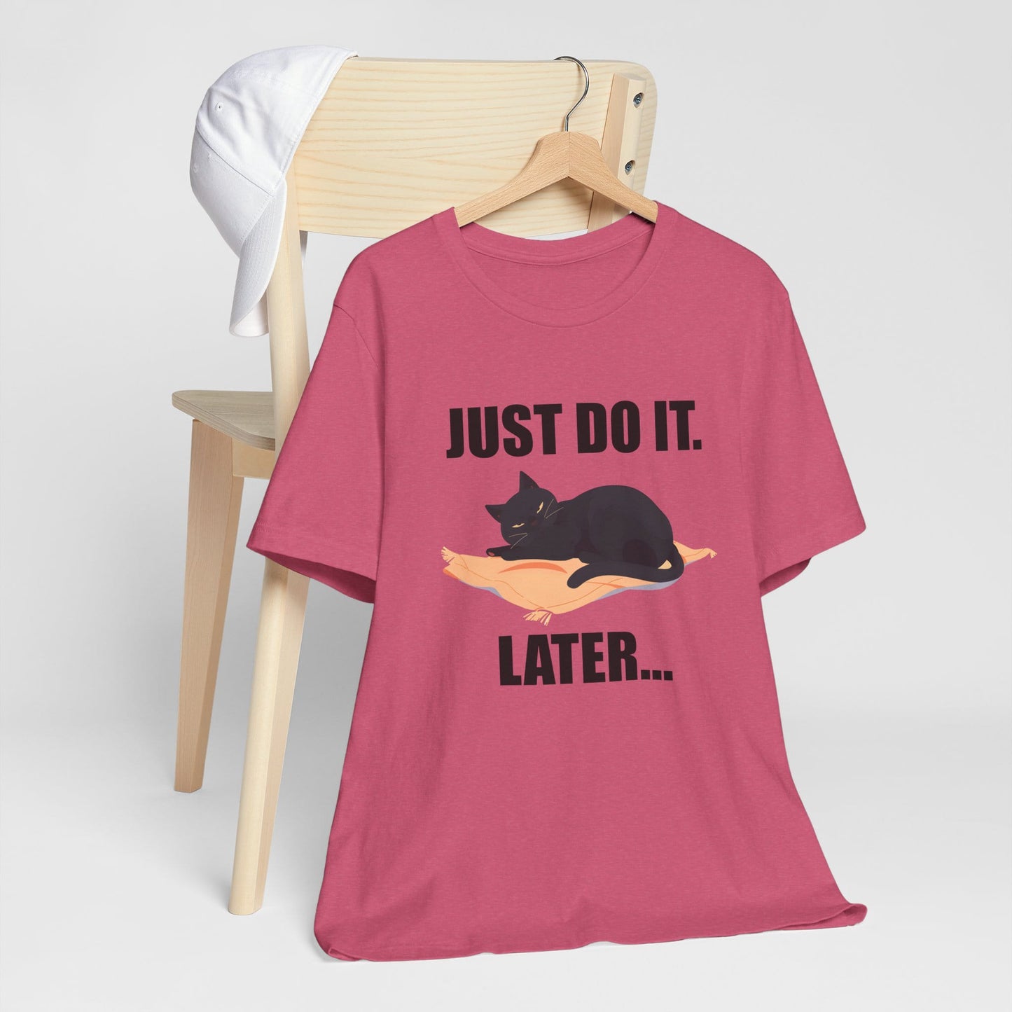 Just Do It Later Funny Cat Unisex T-Shirt