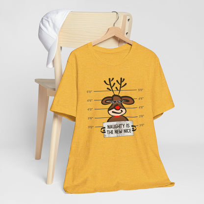 Reindeer Naughty Is The New Nice Funny Christmas Unisex T-Shirt