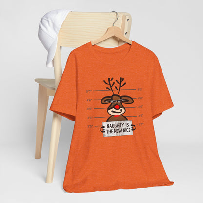 Reindeer Naughty Is The New Nice Funny Christmas Unisex T-Shirt