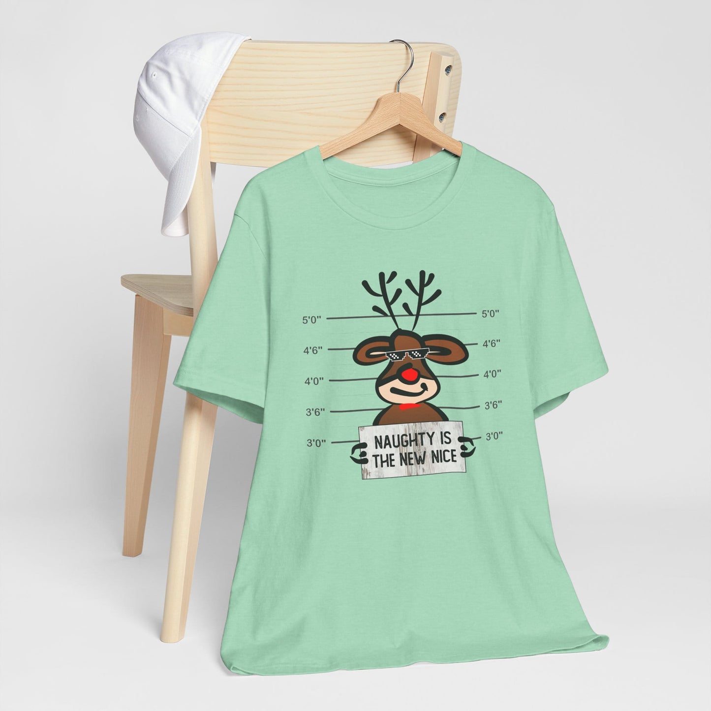 Reindeer Naughty Is The New Nice Funny Christmas Unisex T-Shirt