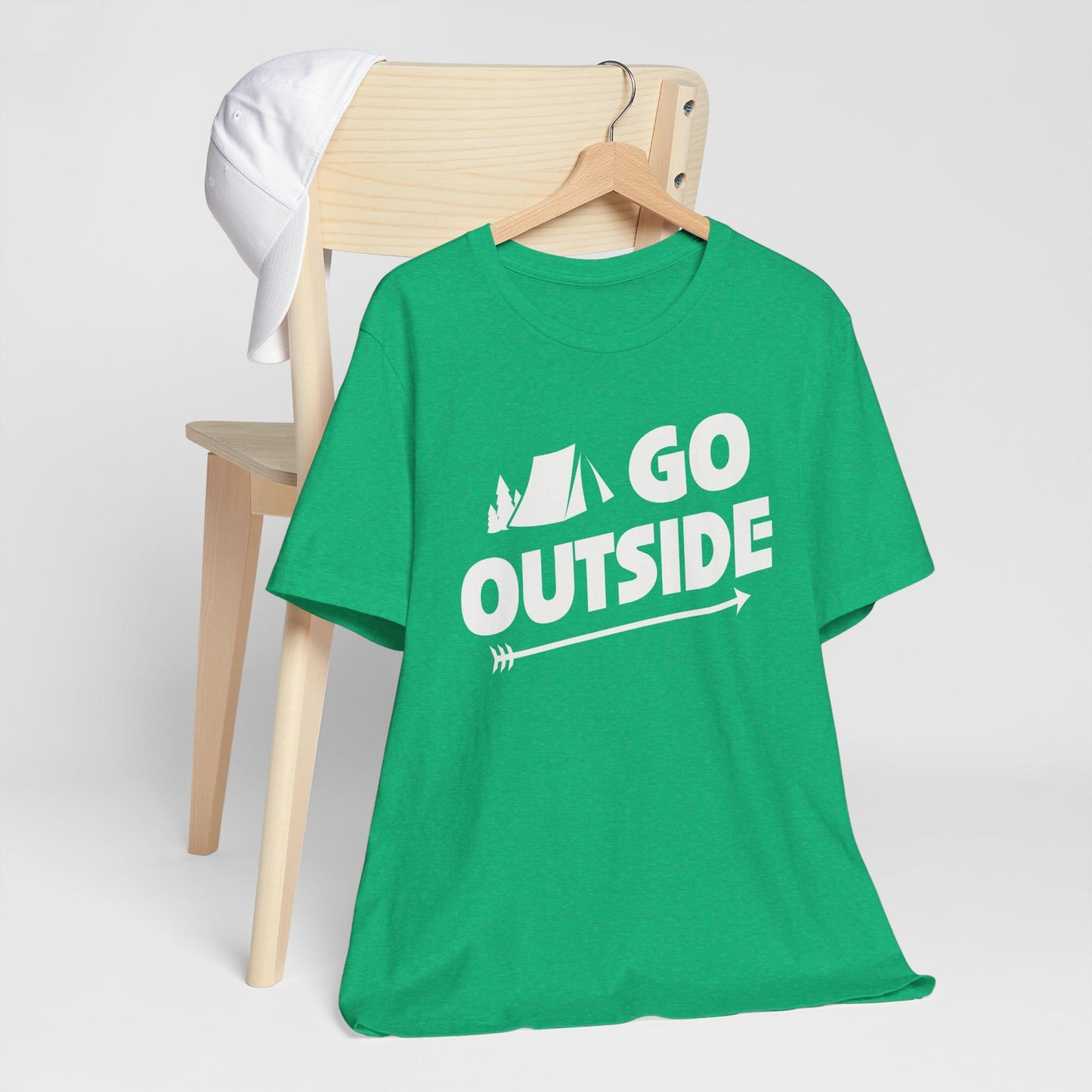 Go Outside Outdoors Hiking Camping Funny Unisex T-Shirt
