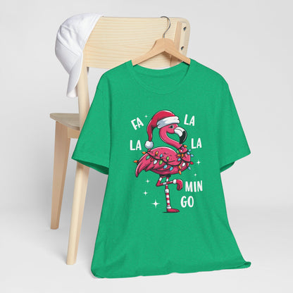 Fa La La-Mingo Funny Flamingo Unisex Christmas T-Shirt