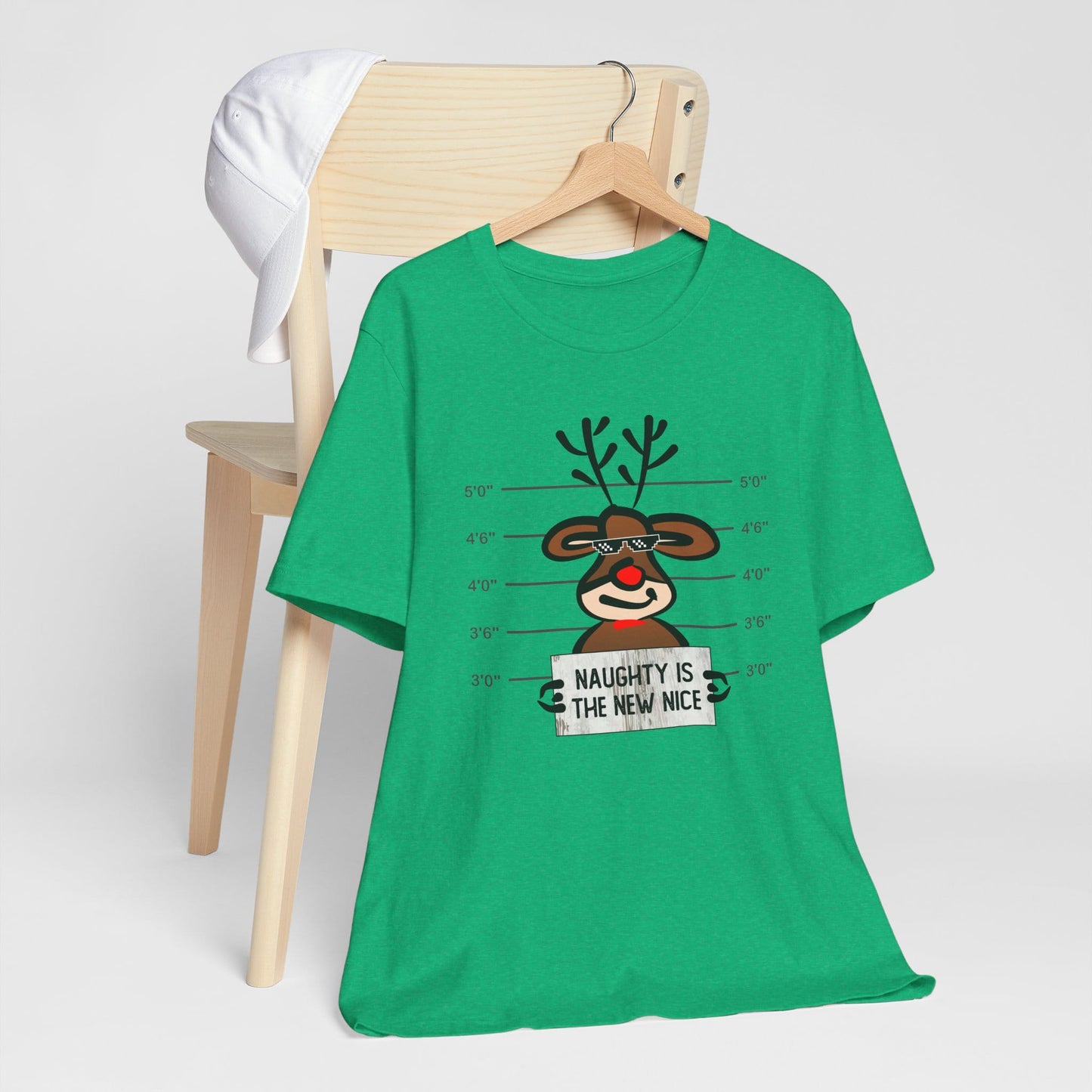 Reindeer Naughty Is The New Nice Funny Christmas Unisex T-Shirt