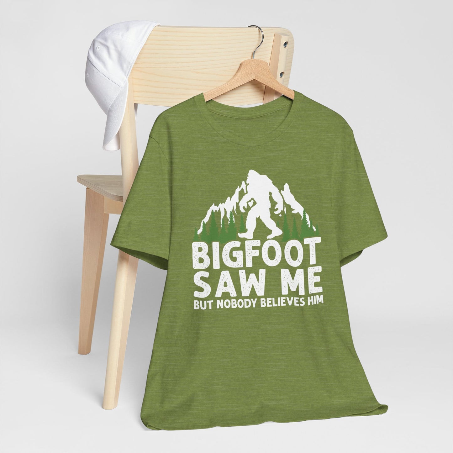Big Foot Saw Me But Nobody Believes Him Funny Outdoors Unisex T-Shirt