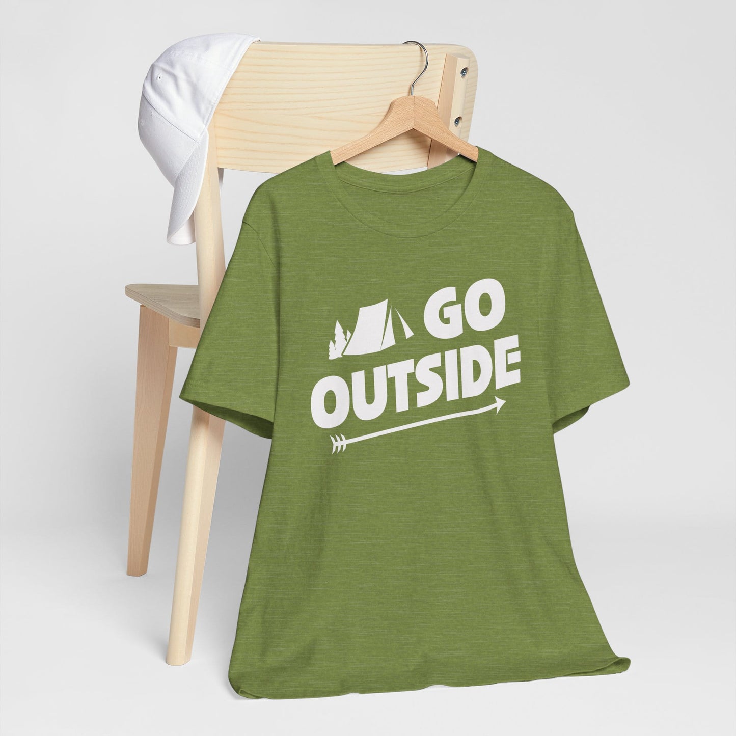Go Outside Outdoors Hiking Camping Funny Unisex T-Shirt