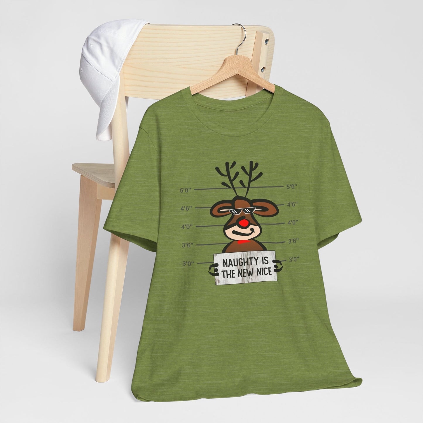 Reindeer Naughty Is The New Nice Funny Christmas Unisex T-Shirt