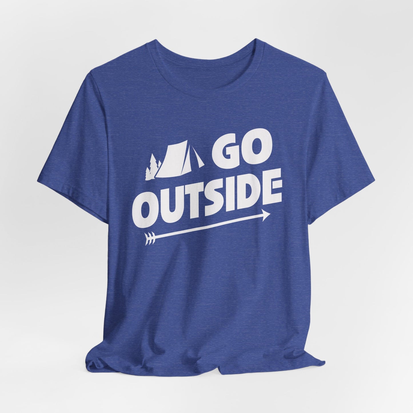 Go Outside Outdoors Hiking Camping Funny Unisex T-Shirt