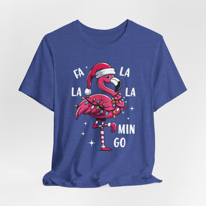 Fa La La-Mingo Funny Flamingo Unisex Christmas T-Shirt