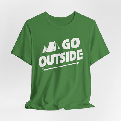 Go Outside Outdoors Hiking Camping Funny Unisex T-Shirt