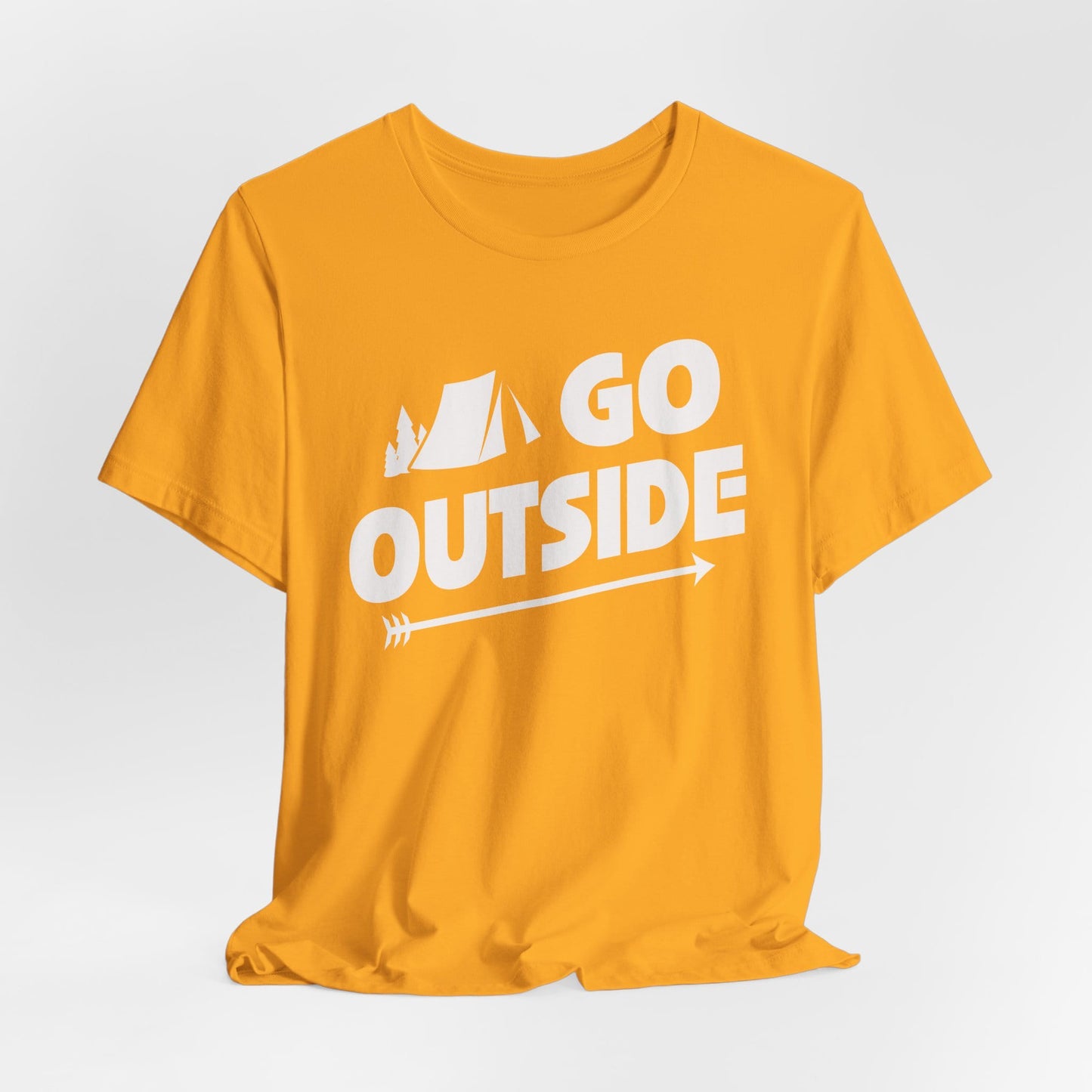 Go Outside Outdoors Hiking Camping Funny Unisex T-Shirt