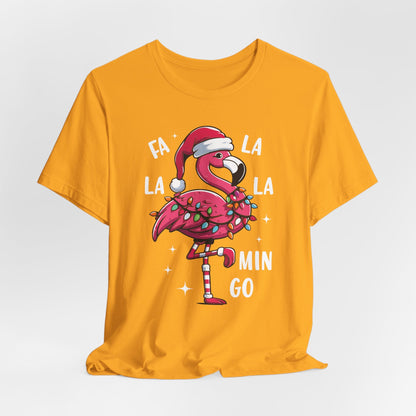 Fa La La-Mingo Funny Flamingo Unisex Christmas T-Shirt