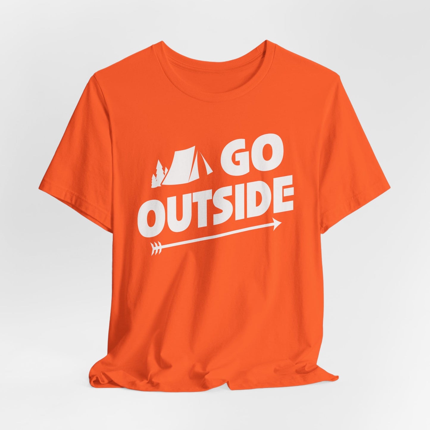 Go Outside Outdoors Hiking Camping Funny Unisex T-Shirt