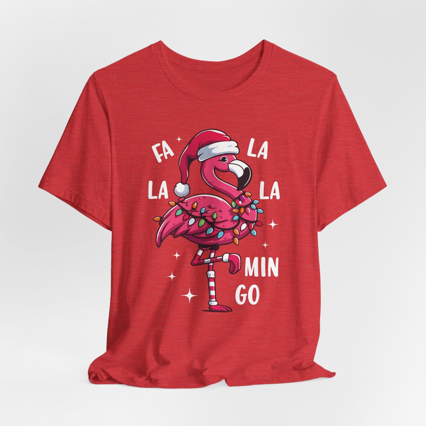 Fa La La-Mingo Funny Flamingo Unisex Christmas T-Shirt