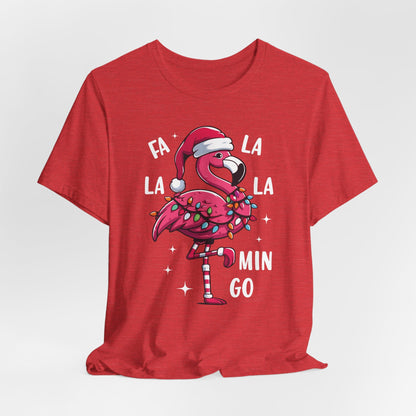 Fa La La-Mingo Funny Flamingo Unisex Christmas T-Shirt
