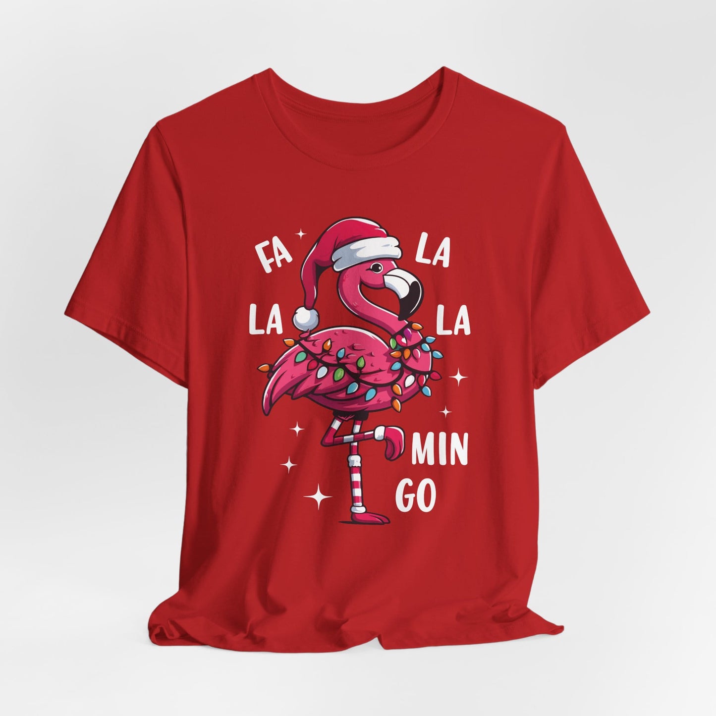 Fa La La-Mingo Funny Flamingo Unisex Christmas T-Shirt
