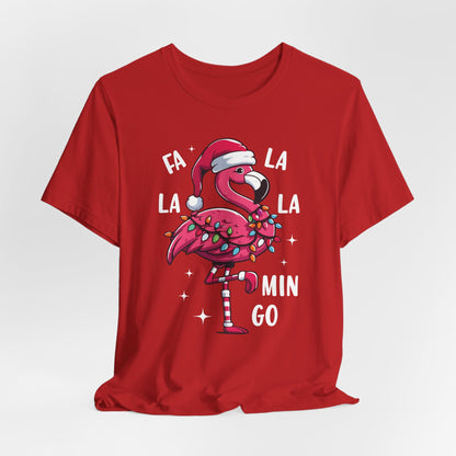 Fa La La-Mingo Funny Flamingo Unisex Christmas T-Shirt