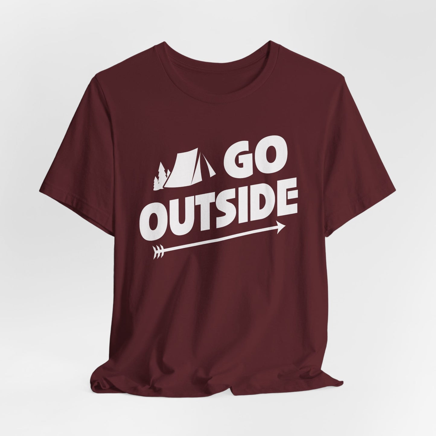Go Outside Outdoors Hiking Camping Funny Unisex T-Shirt