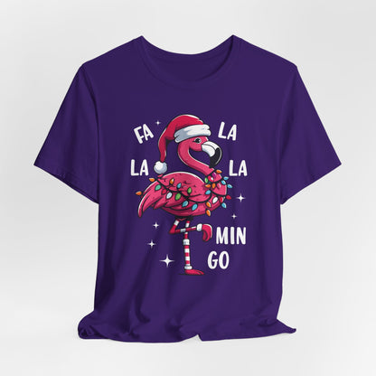Fa La La-Mingo Funny Flamingo Unisex Christmas T-Shirt